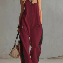 Women's Soft Fabric Utility Jumpsuit | Relaxed Fit Wide-Leg Design 5