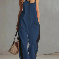 Women's Soft Fabric Utility Jumpsuit | Relaxed Fit Wide-Leg Design 6
