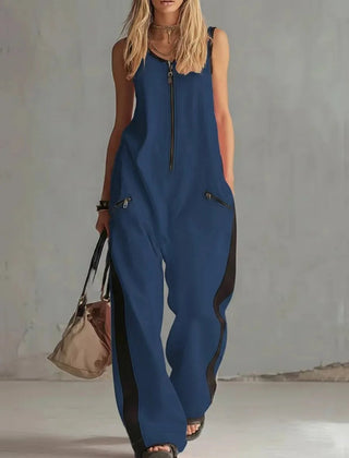 Women's Soft Fabric Utility Jumpsuit | Relaxed Fit Wide-Leg Design 6