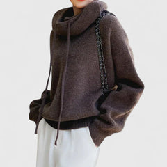 Women's Soft Knit Cowl Neck Sweater | Oversized Cozy Winter Top 2