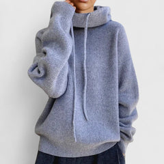 Women's Soft Knit Cowl Neck Sweater | Oversized Cozy Winter Top 4