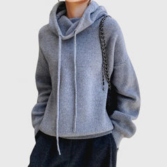 Women's Soft Knit Cowl Neck Sweater | Oversized Cozy Winter Top 5
