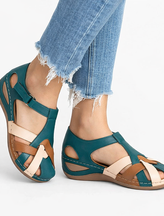 Women's Soft Leather Orthopedic Wedge Sandals | Elegant Comfortable Daily Footwear 2