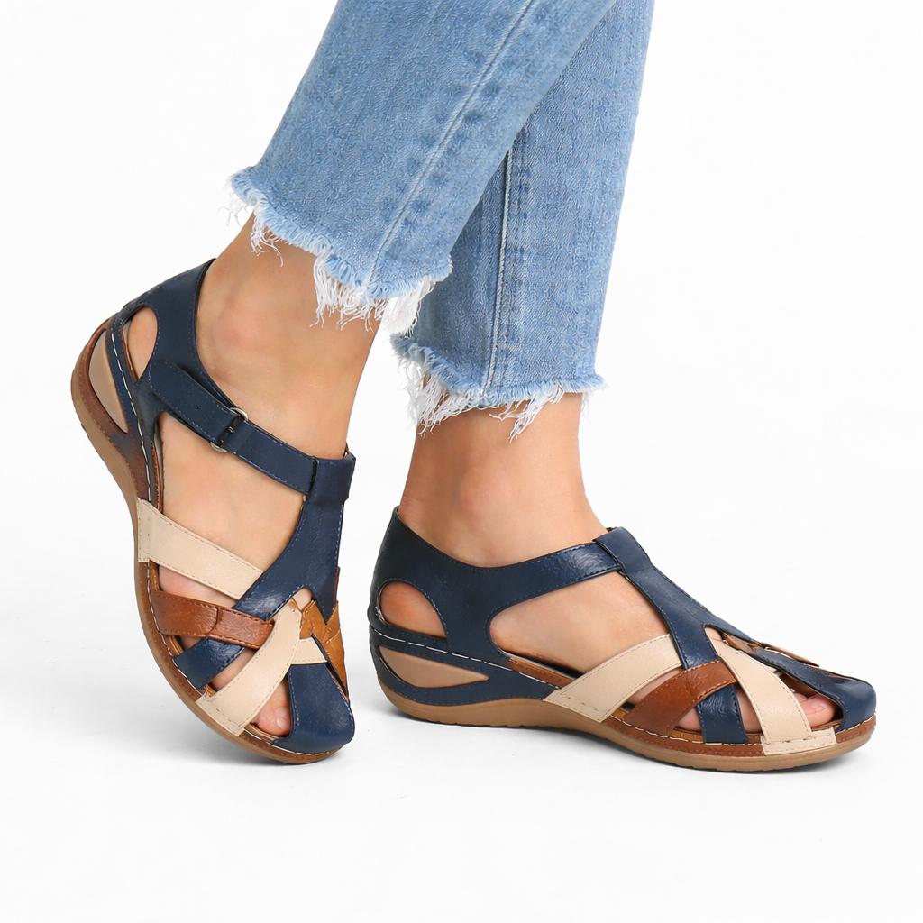 Women's Soft Leather Orthopedic Wedge Sandals | Elegant Comfortable Daily Footwear 3
