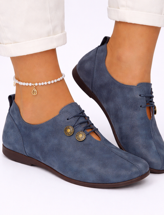 Women's Soft Leather Penny Loafers | Comfortable Slip-On Black Shoes 0