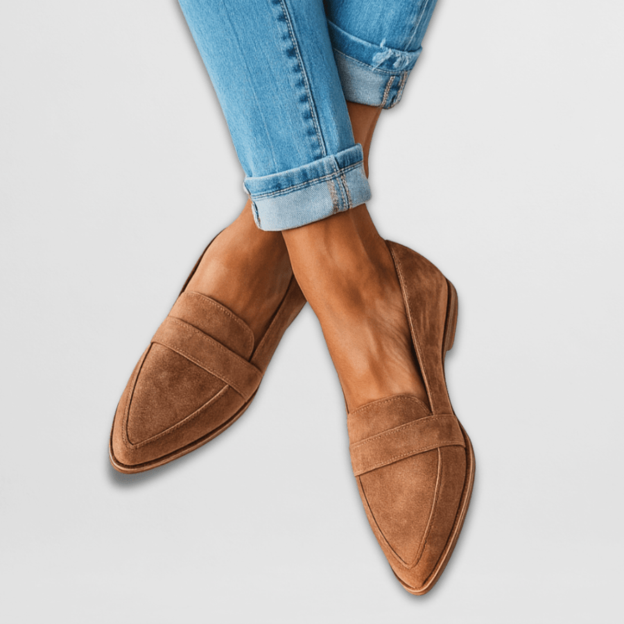 Women's Soft Suede Loafers | Comfortable Orthopedic Slip-On Shoes 0