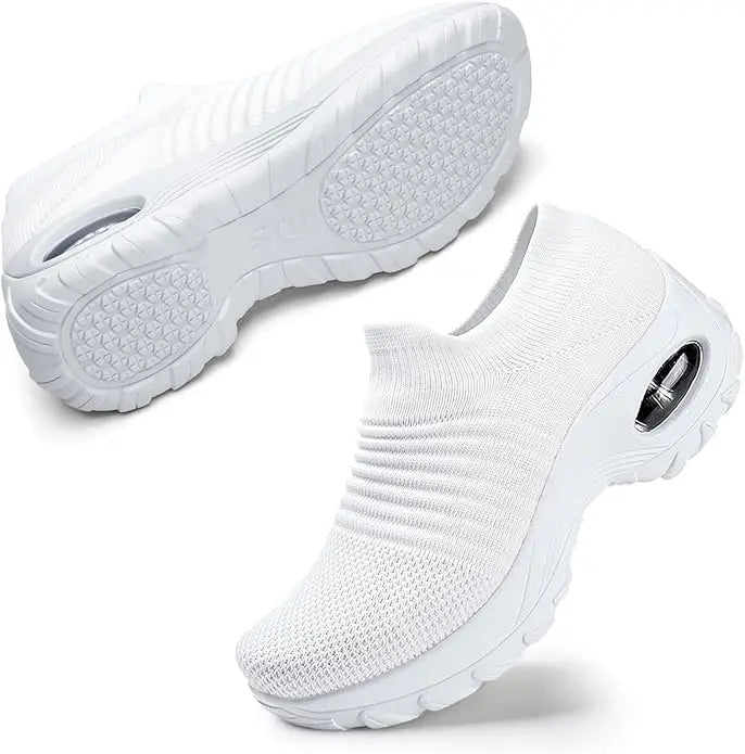 Women's Stretch Knit Sneakers | Comfortable Wide Fit Orthopedic Shoes 4
