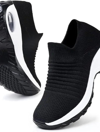 Women's Stretch Knit Sneakers | Comfortable Wide Fit Orthopedic Shoes 6