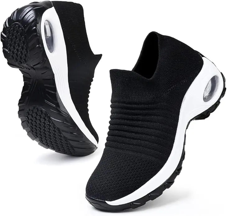 Women's Stretch Knit Sneakers | Comfortable Wide Fit Orthopedic Shoes 6
