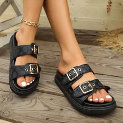 Women's Stylish Adjustable Buckle Sandals | Comfortable Summer Footwear 4