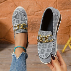 Women's Stylish Leather Platform Loafers | Trendy Slip-On Casual Shoes 5