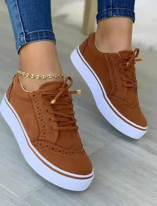 Women's Stylish Orthopedic Sneakers | Comfortable Lace-Up Casual Shoes 0