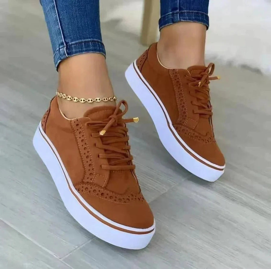 Women's Stylish Orthopedic Sneakers | Comfortable Lace-Up Casual Shoes 0
