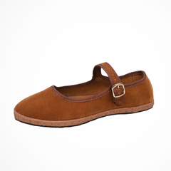 Women's Suede-Like Mary Jane Ballet Flats | Elegant Round Toe Design for Everyday Wear 10