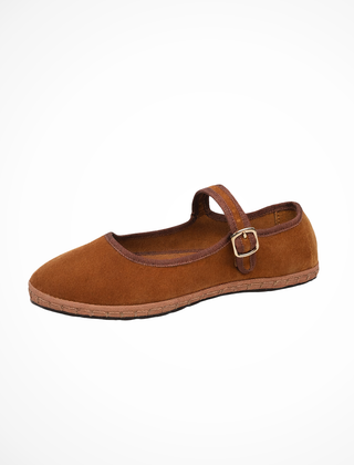 Women's Suede-Like Mary Jane Ballet Flats | Elegant Round Toe Design for Everyday Wear 10
