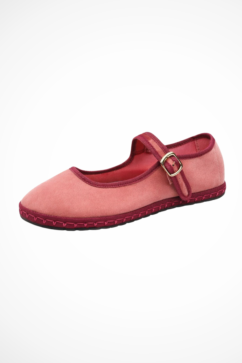 Women's Suede-Like Mary Jane Ballet Flats | Elegant Round Toe Design for Everyday Wear 4