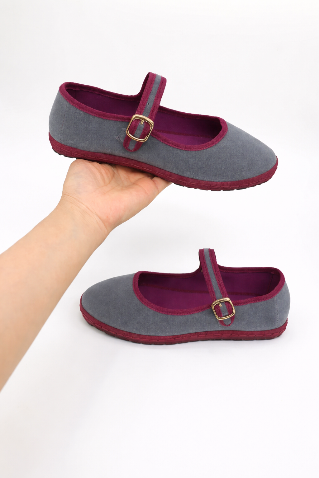 Women's Suede-Like Mary Jane Ballet Flats | Elegant Round Toe Design for Everyday Wear 6