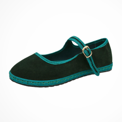 Women's Suede-Like Mary Jane Ballet Flats | Elegant Round Toe Design for Everyday Wear 9