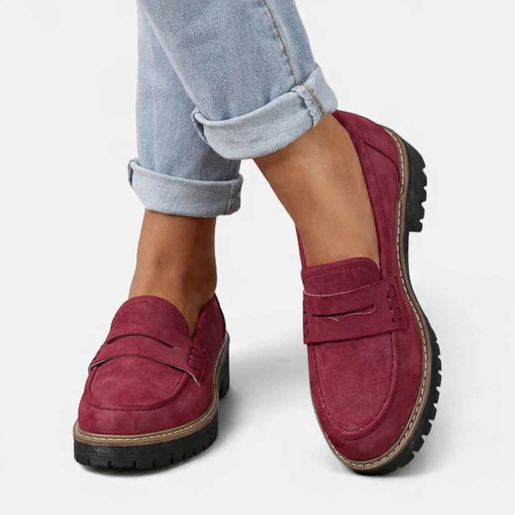 Women's Suede Loafers | Supportive Slip-On Everyday Shoes 2