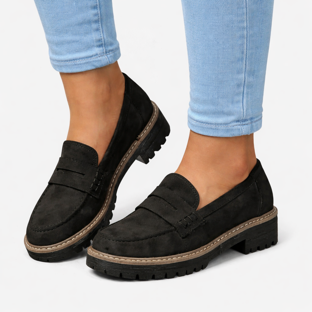 Women's Suede Loafers | Supportive Slip-On Everyday Shoes 3