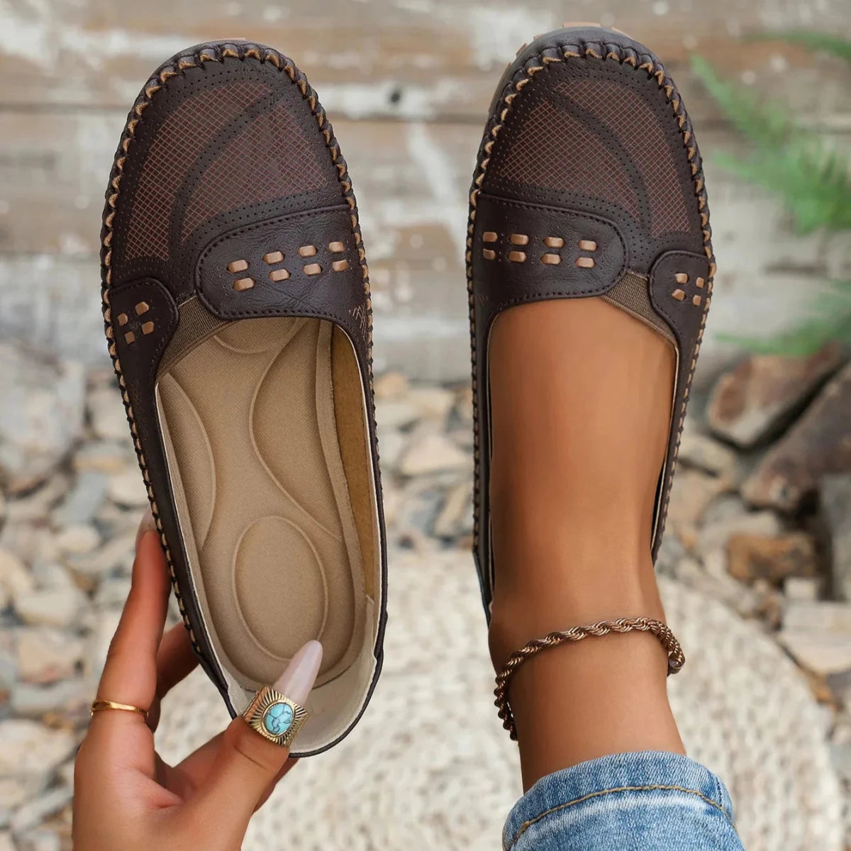 Women's Suede Moccasins | Comfortable Slip-On Casual Shoes 0