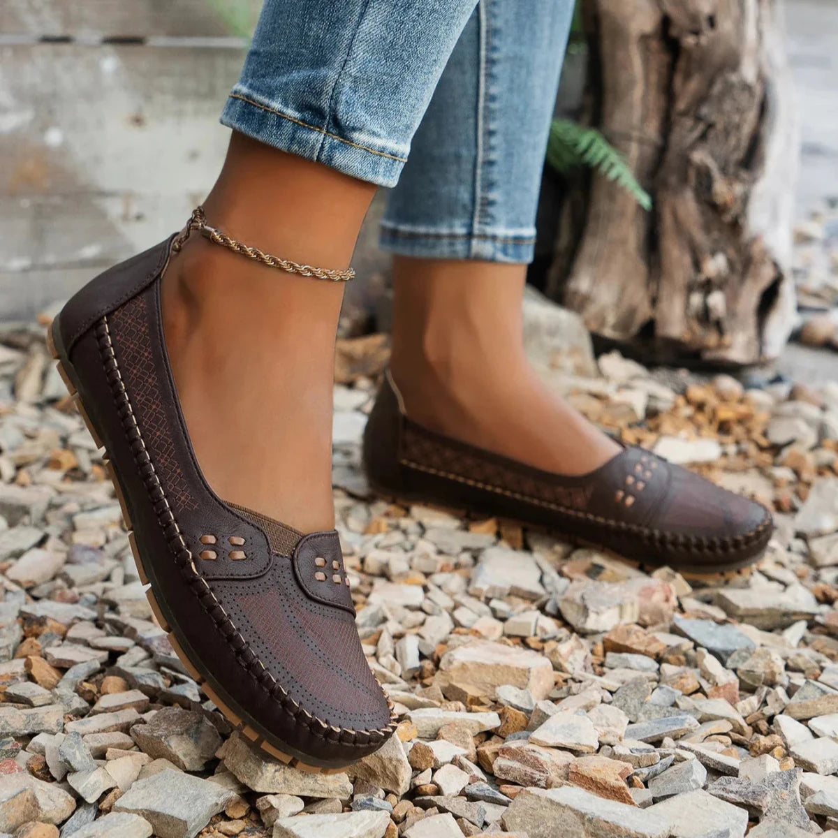 Women's Suede Moccasins | Comfortable Slip-On Casual Shoes 3
