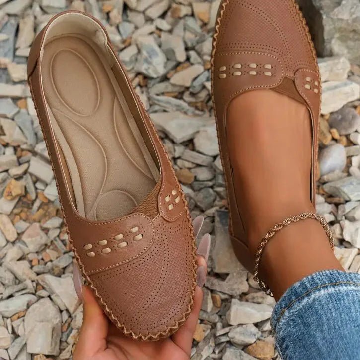 Women's Suede Moccasins | Comfortable Slip-On Casual Shoes 6