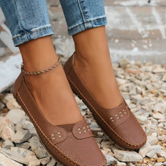 Women's Suede Moccasins | Comfortable Slip-On Casual Shoes 8