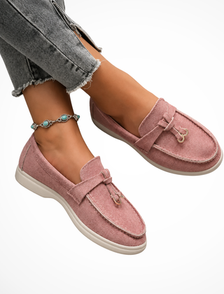 Women's Suede Penny Loafers | Elegant Classic Slip-On Shoes 1