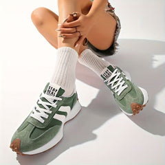 Women's Suede Platform Sneakers | Retro Chunky Lace-Up Trainers 6