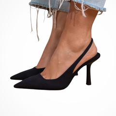 Women's Suede Slingback Heels | Elegant Pointed Toe Comfort Shoes 2