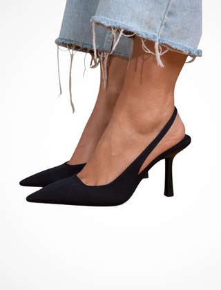 Women's Suede Slingback Heels | Elegant Pointed Toe Comfort Shoes 2