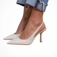 Women's Suede Slingback Heels | Elegant Pointed Toe Comfort Shoes 3