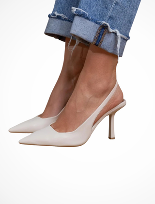 Women's Suede Slingback Heels | Elegant Pointed Toe Comfort Shoes 3