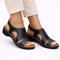 Women's Supportive Leather Sandals | Comfortable Chic Summer Footwear 0