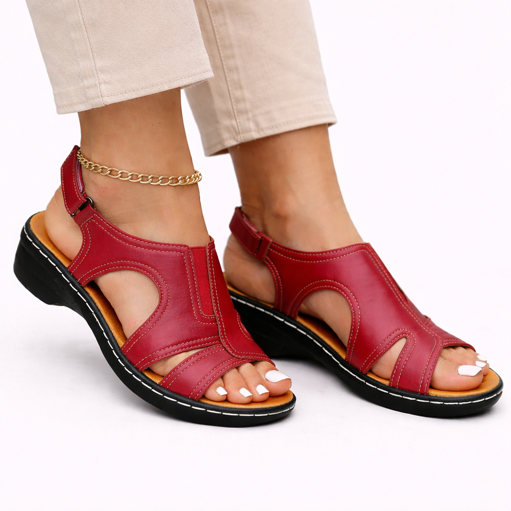 Women's Supportive Leather Sandals | Comfortable Chic Summer Footwear 2