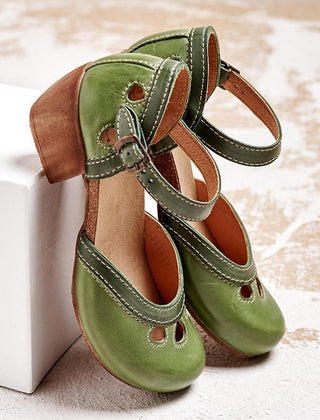 Women's Supportive Leather Sandals | Elegant Low Heel Orthopedic Comfort Footwear 1