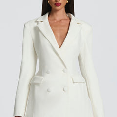 Women's Tailored Blazer Mini Dress | Elegant Fitted Cocktail Dress for Formal Events 3