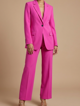 Womens Tailored Blazer and Trousers Set | Elegant White Suit for Formal Occasions 1