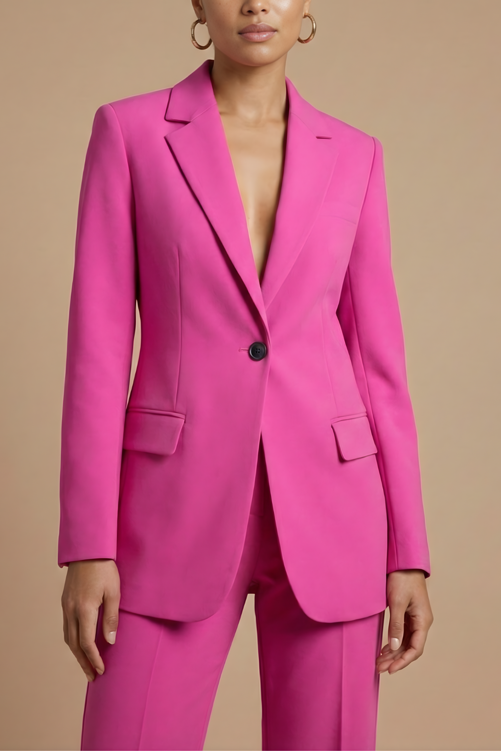 Womens Tailored Blazer and Trousers Set | Elegant White Suit for Formal Occasions 2