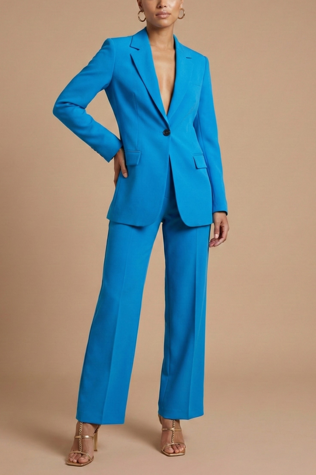 Womens Tailored Blazer and Trousers Set | Elegant White Suit for Formal Occasions 5