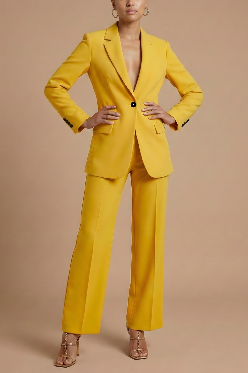 Womens Tailored Blazer and Trousers Set | Elegant White Suit for Formal Occasions 6