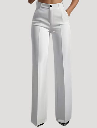 Women's Tailored High-Waist Wide Leg Pants | Elegant Sophisticated Trousers 0