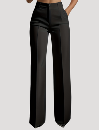 Women's Tailored High-Waist Wide Leg Pants | Elegant Sophisticated Trousers 2