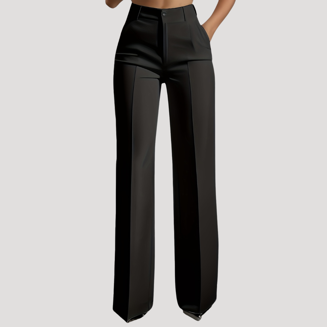 Women's Tailored High-Waist Wide Leg Pants | Elegant Sophisticated Trousers 2