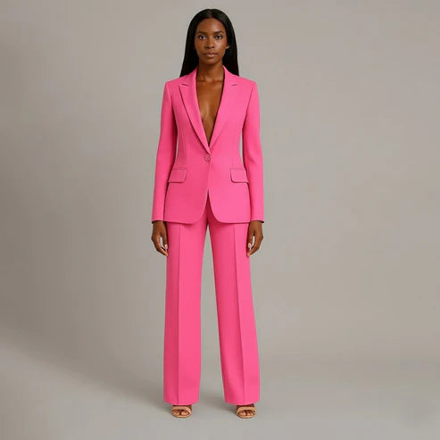 Women's Tailored Suit Set | Elegant Blazer and Slim Trousers for Professional Style 2