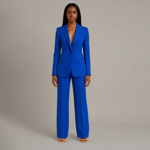 Women's Tailored Suit Set | Elegant Blazer and Slim Trousers for Professional Style 3