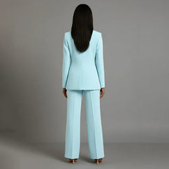 Women's Tailored Suit Set | Elegant Blazer and Slim Trousers for Professional Style 4