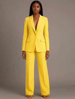 Women's Tailored Suit Set | Elegant Blazer and Slim Trousers for Professional Style 5