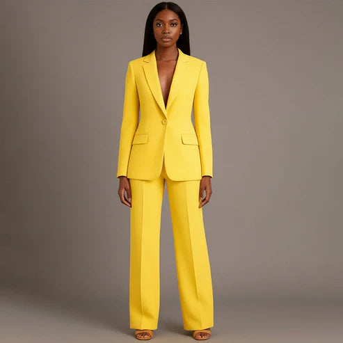Women's Tailored Suit Set | Elegant Blazer and Slim Trousers for Professional Style 5